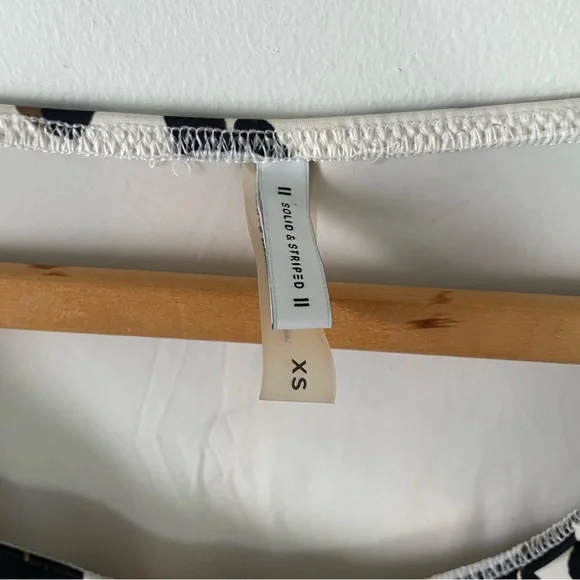 Solid and Striped Cream Colette Leopard Print Long Sleeve Swim Top Size XS - Picture 4 of 5